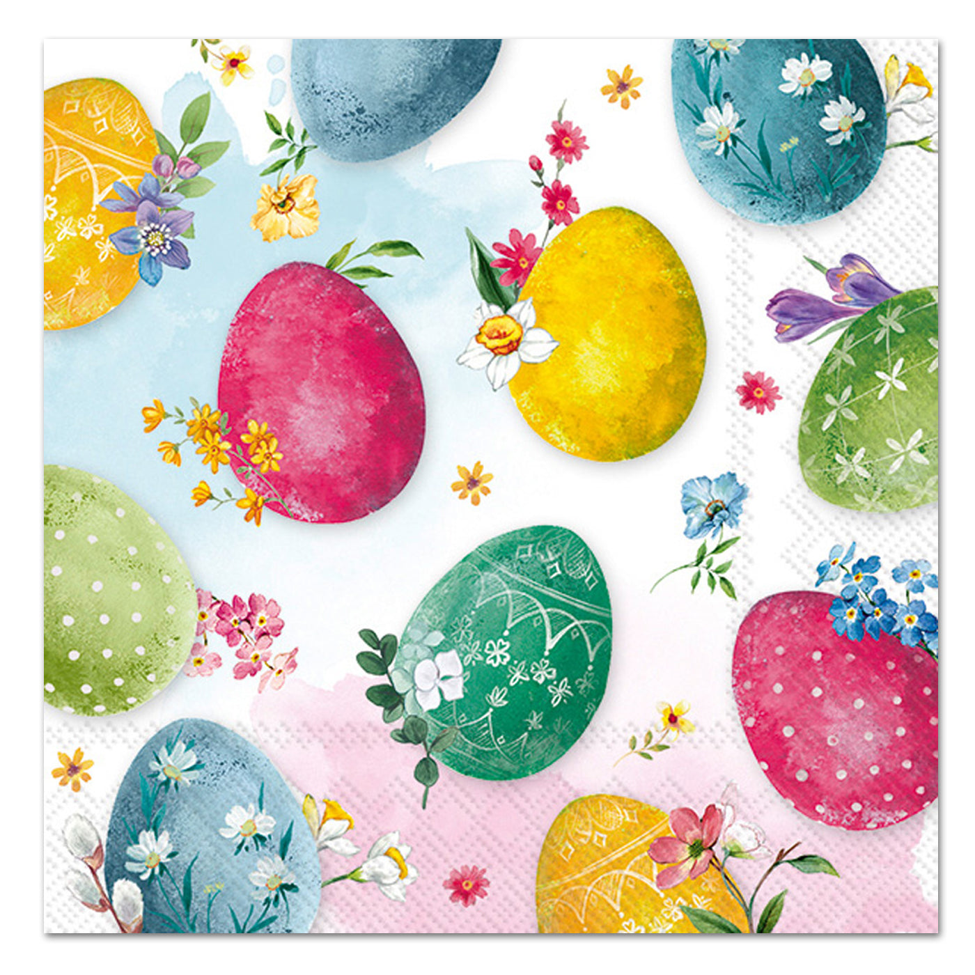 Painted Easter Eggs Paper Luncheon Napkins