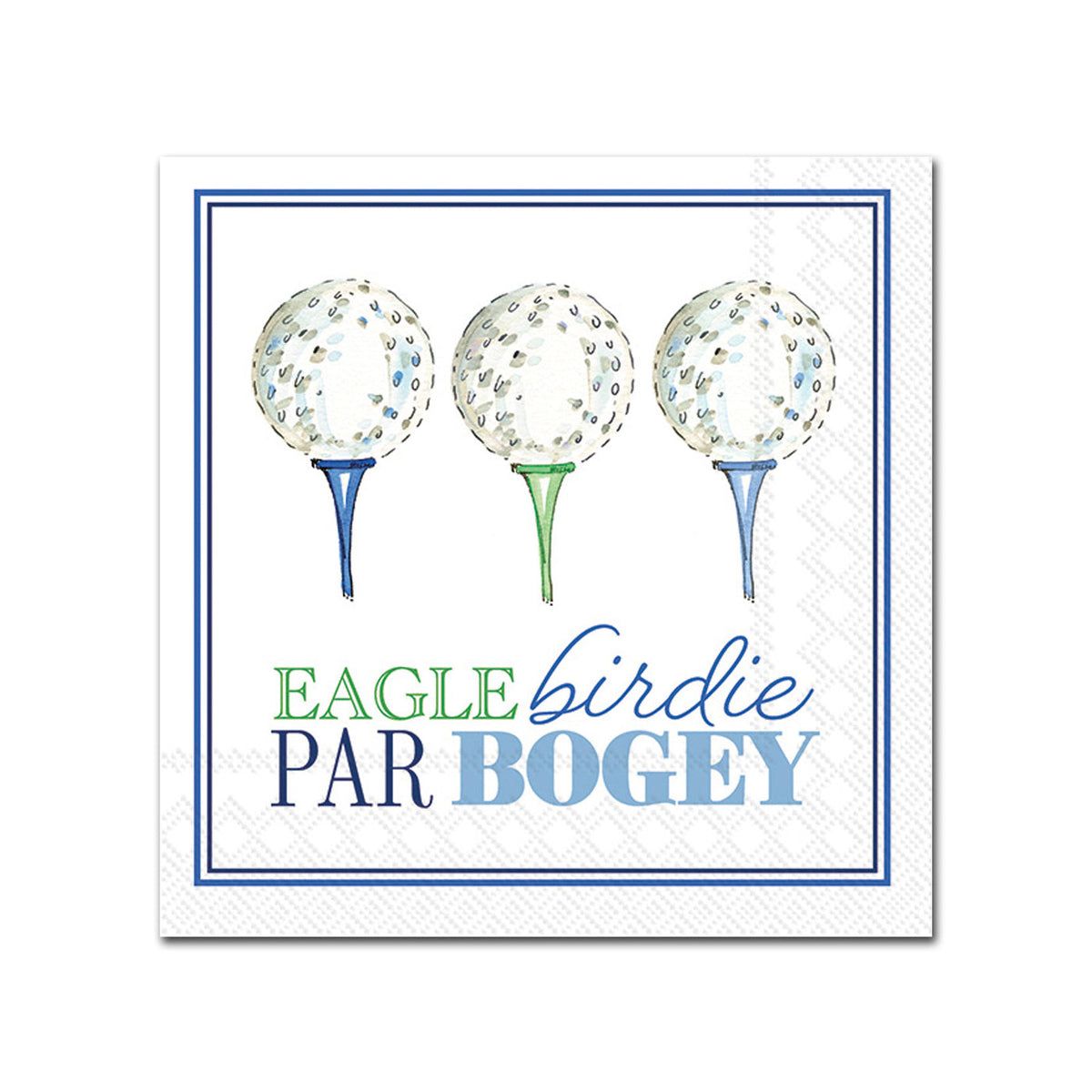Eagle, Birdie, Par, Bogey Golf Paper Beverage Napkins