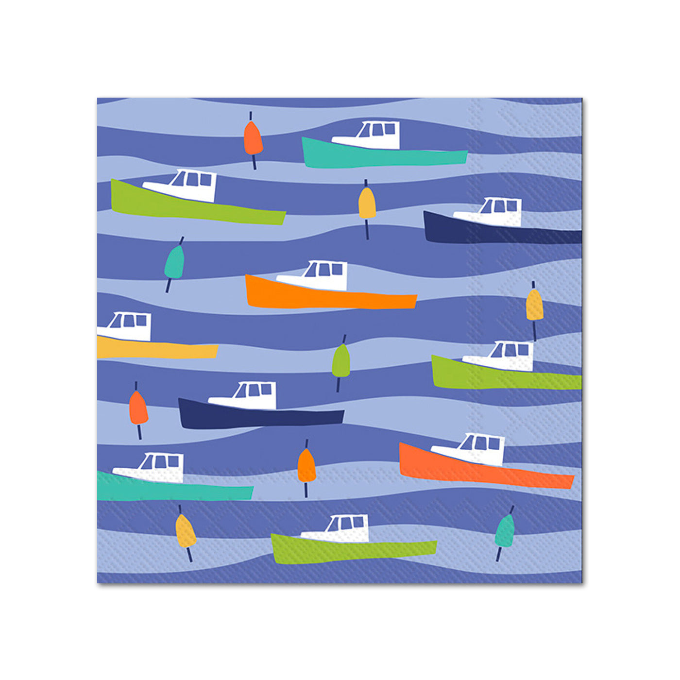 Lobster Boats Paper Beverage Napkins