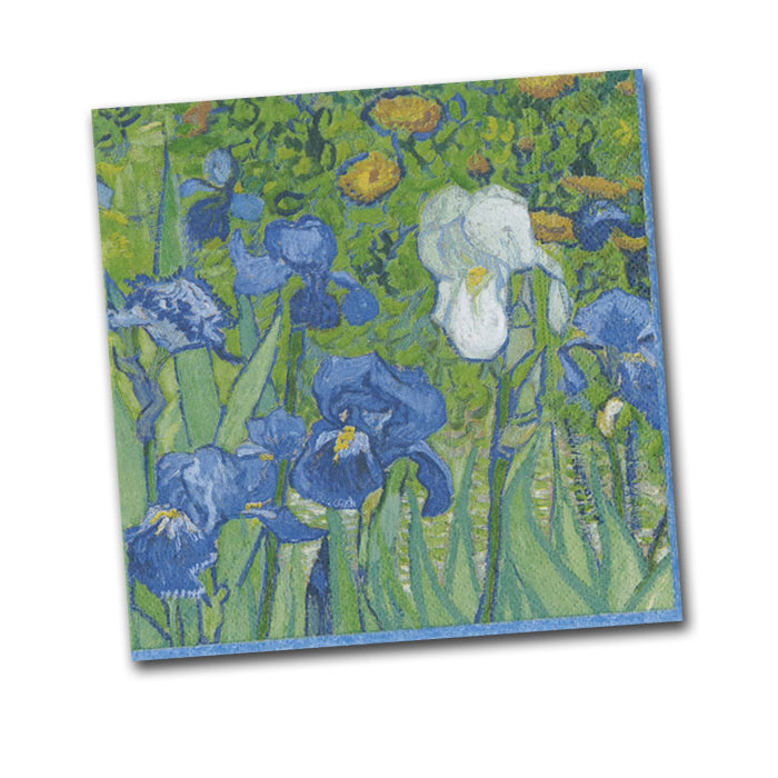 Irises by Van Gogh Paper Napkins - Beverage