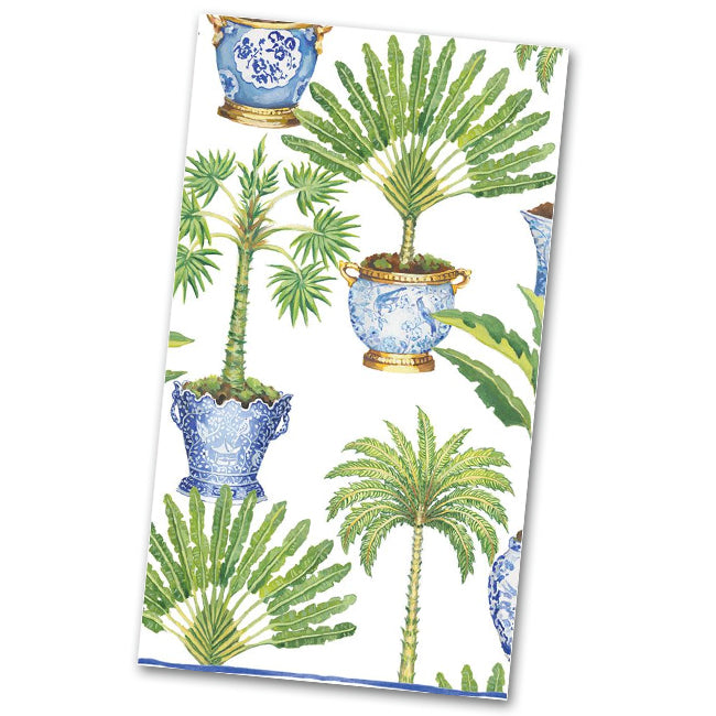 Potted Palms White Paper Guest Towels - Napkins