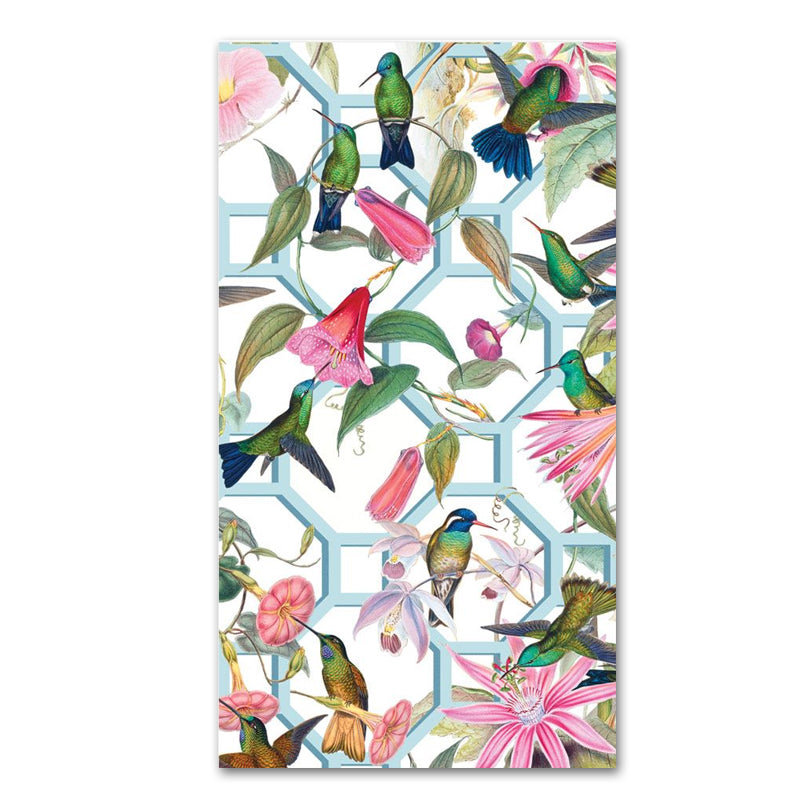 Hummingbird Trellis Paper Guest Towels - Buffet Napkins