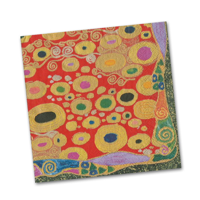 Viennese Nouveau Red - Paper Beverage Napkins