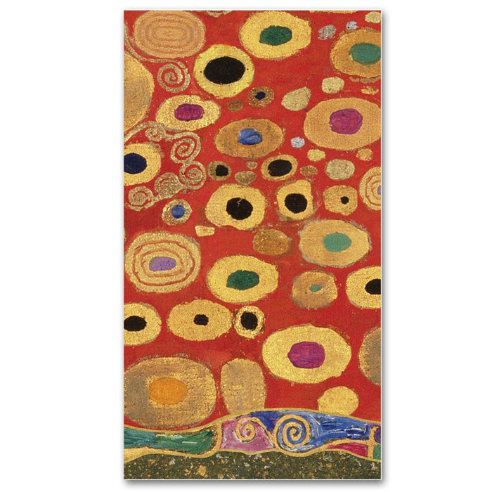 Viennese Nouveau Red  Paper Guest Towels - Buffet Napkins