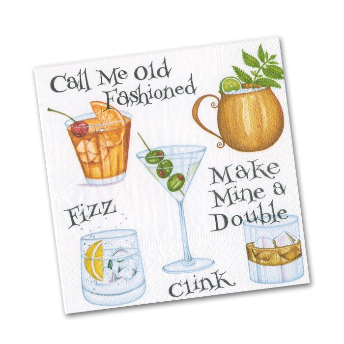 Cocktail Hour Paper Beverage Napkins