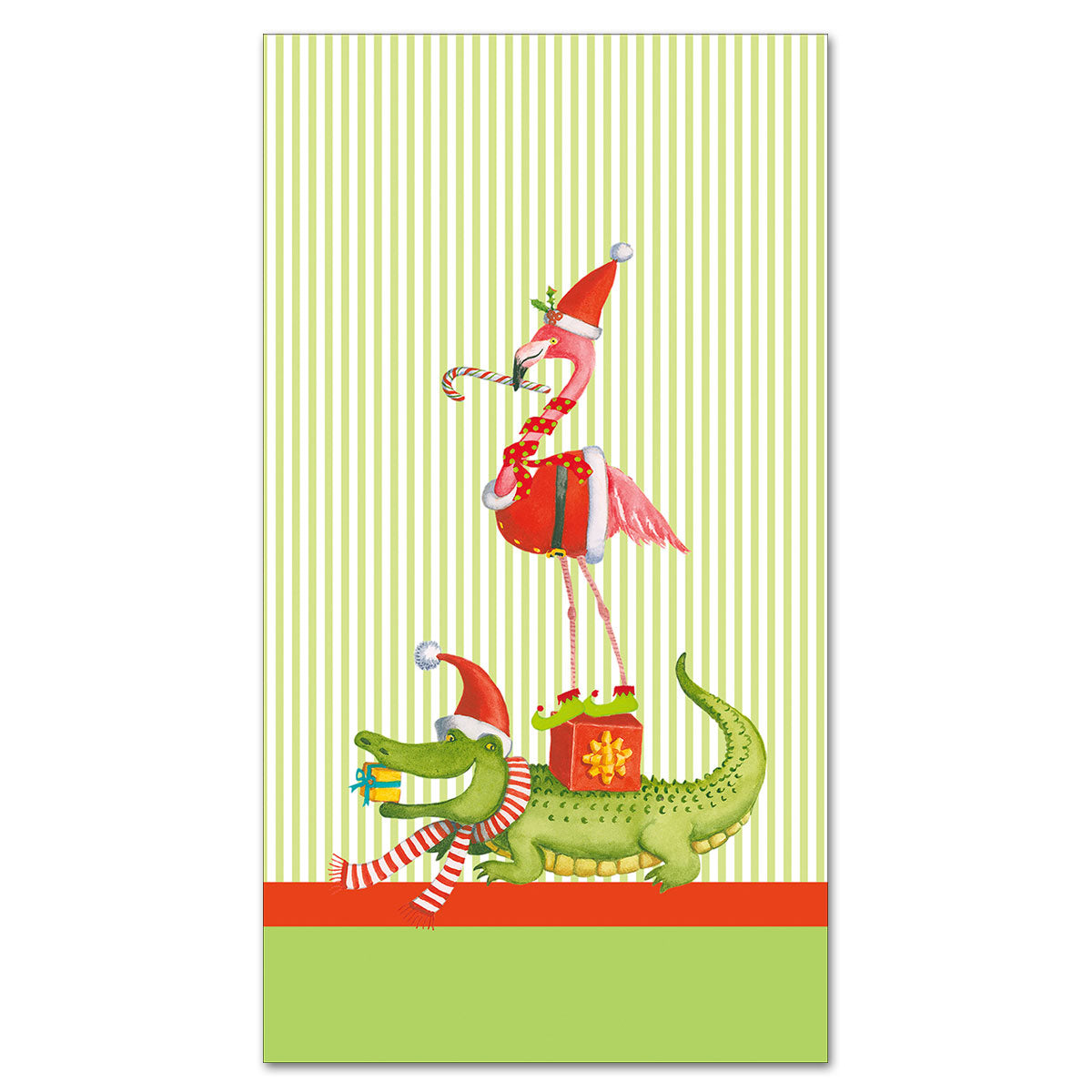 Zooey Christmas Paper Guest Towels - Buffet Napkins