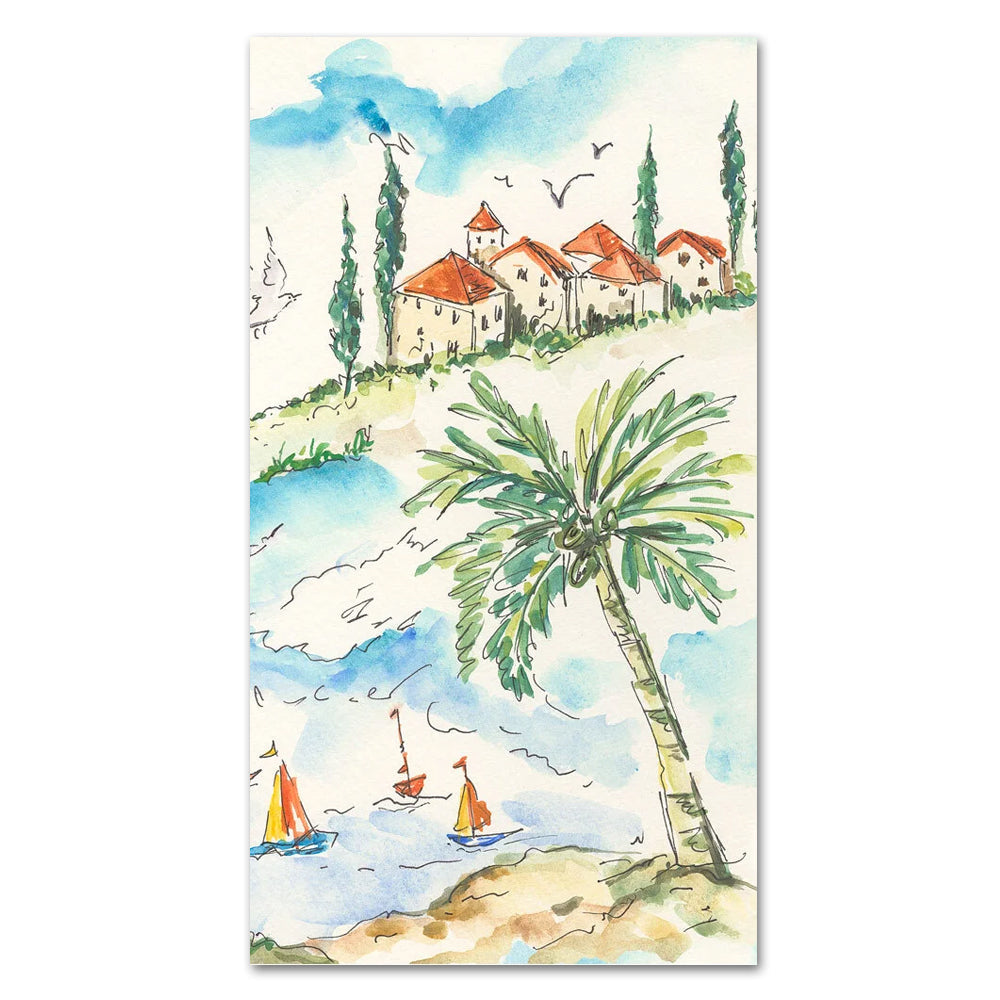 Mallorca Seaside Paper Guest Towels - Buffet Napkins