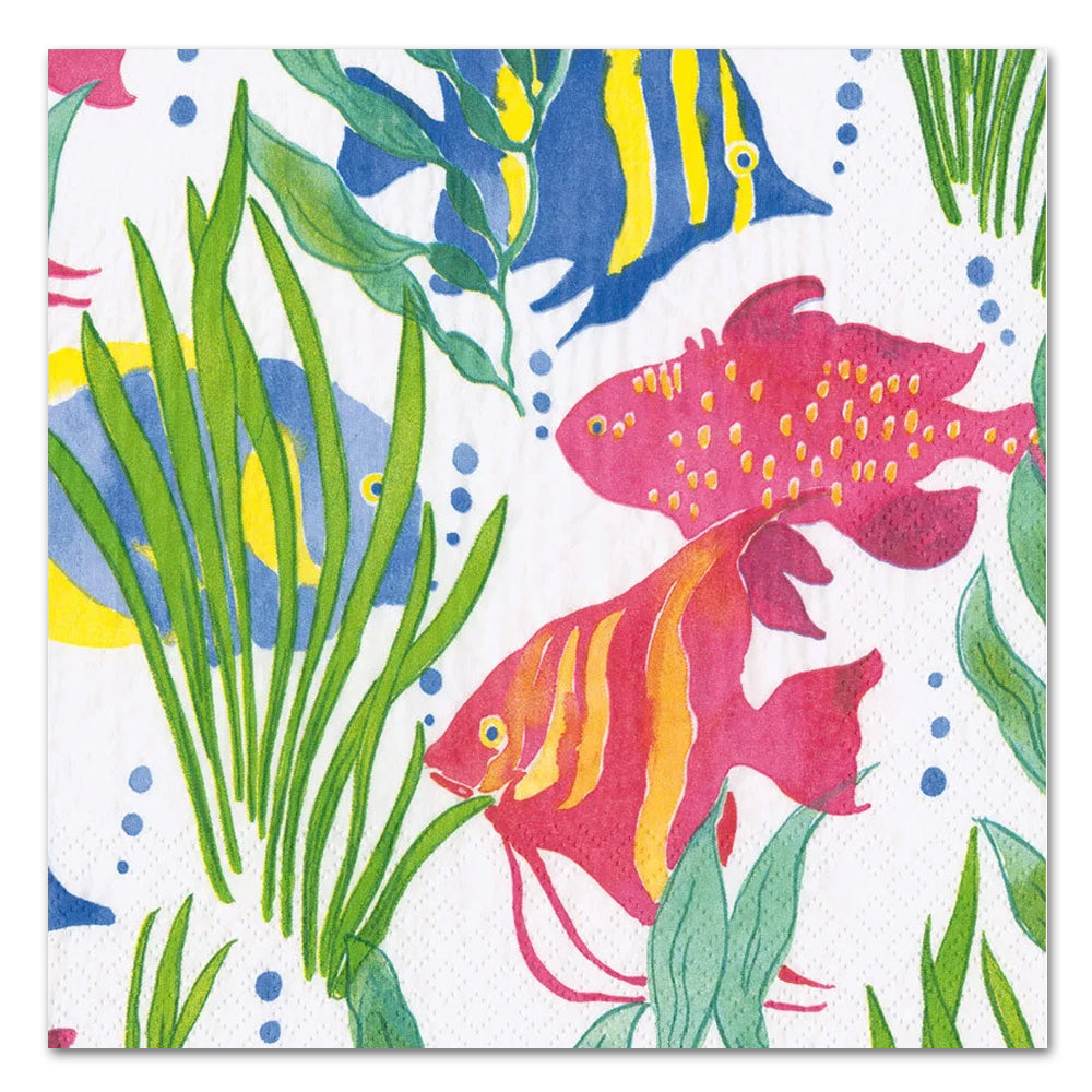 Jewels of the Ocean - Tropical Fish Paper Luncheon Napkins