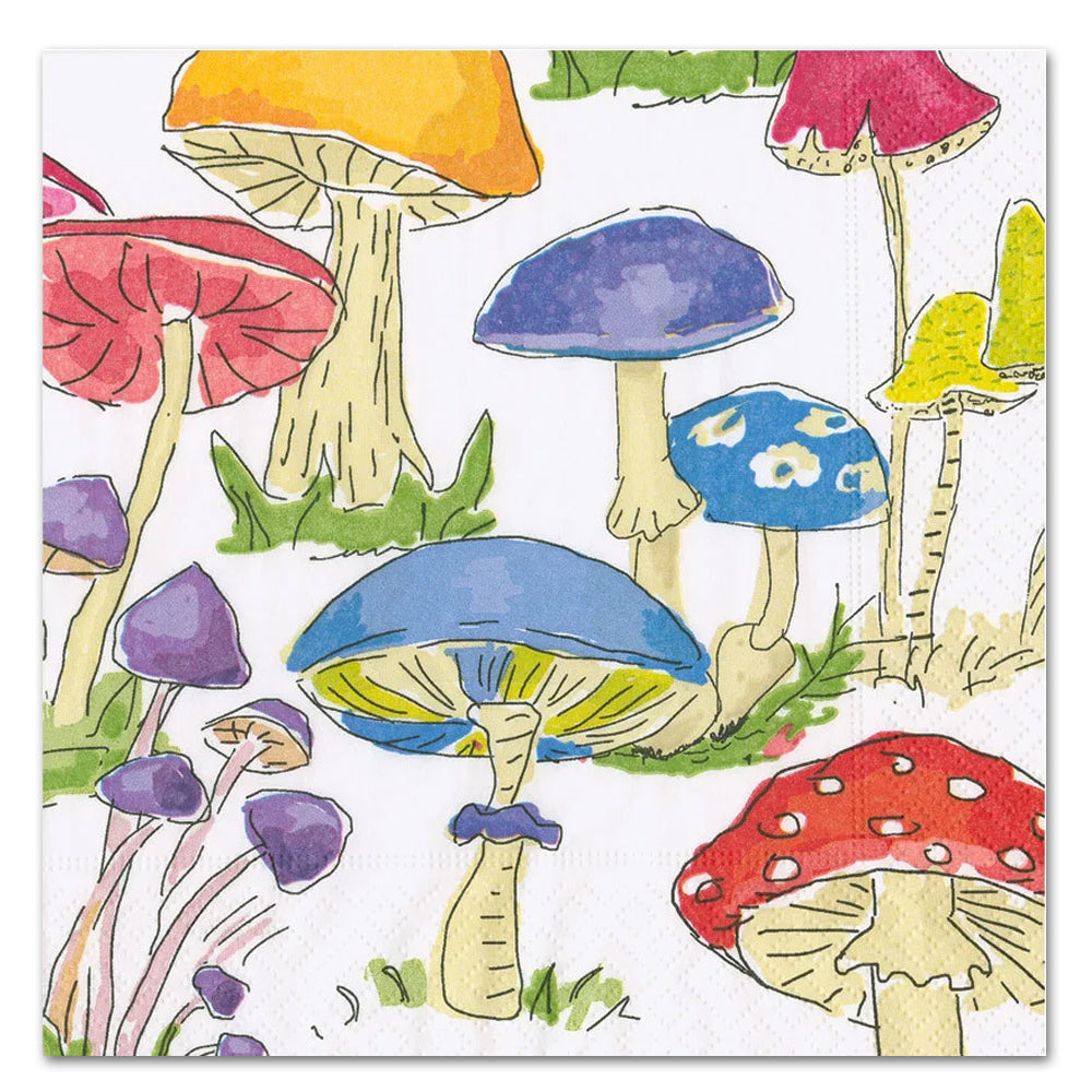 Woodland Mushrooms Paper Luncheon Napkins