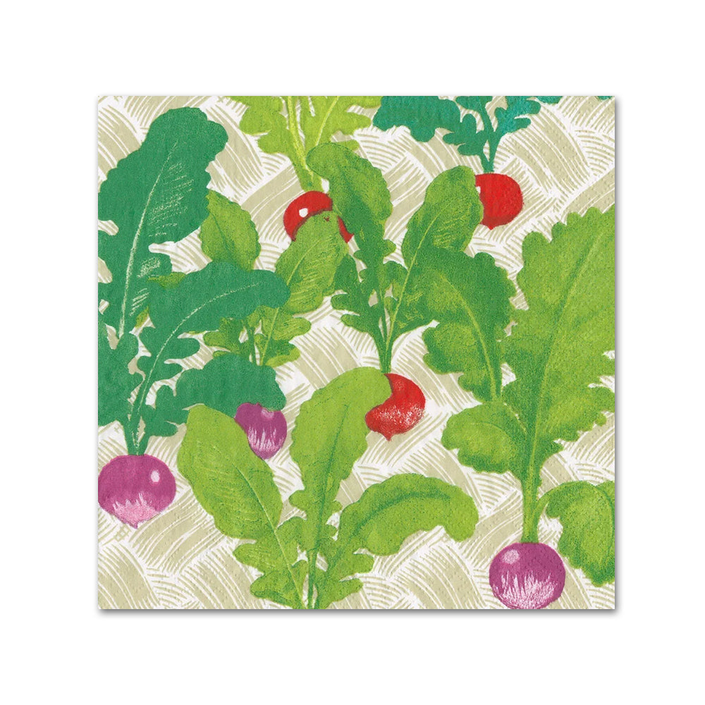 Radish Patch Paper Beverage Napkins