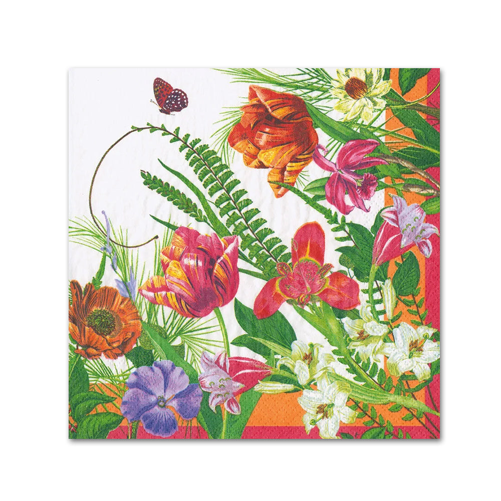 La Dolce Vita Floral Paper Beverage Napkins