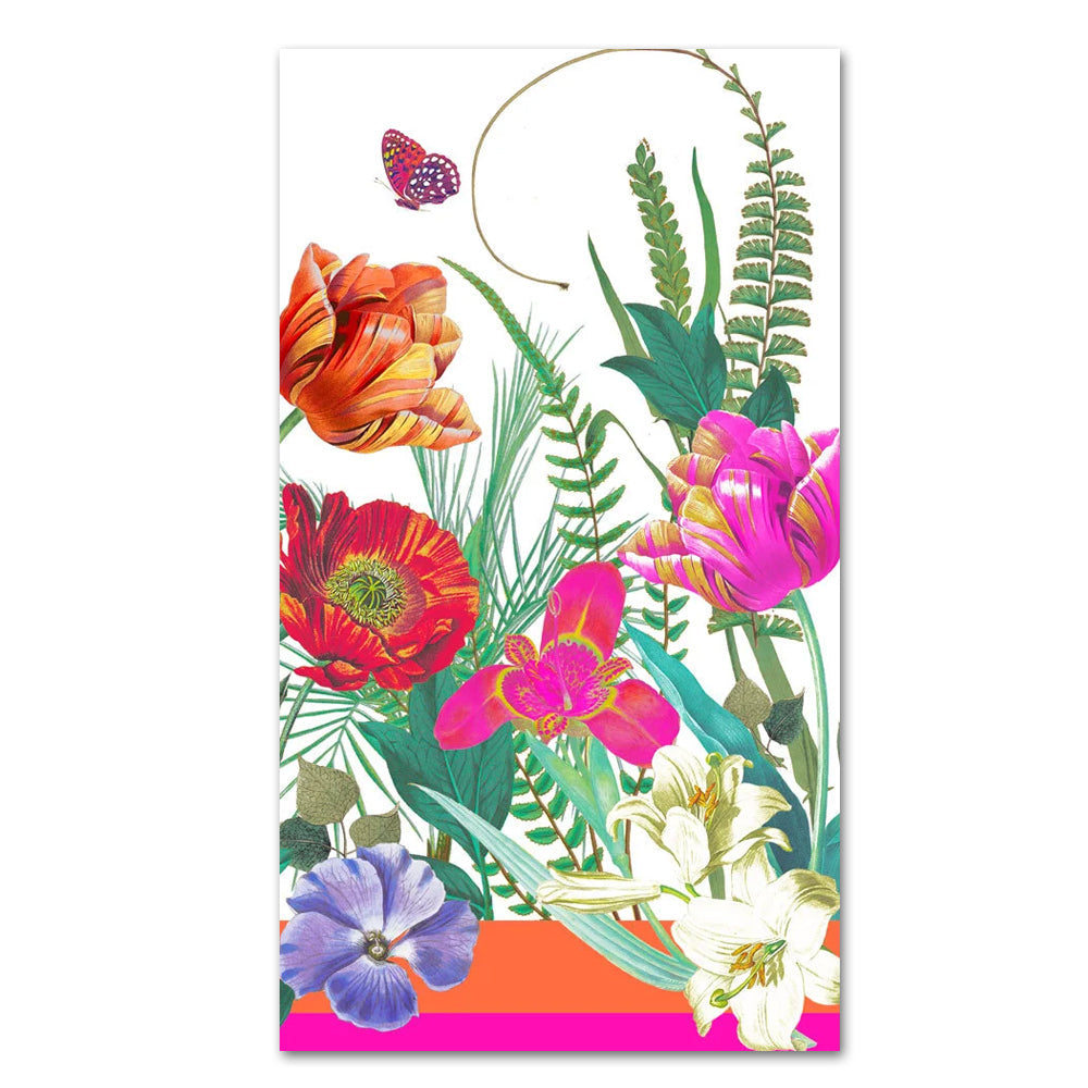La Dolce Vita Floral Paper Guest Towels - Buffet Napkins - Napkins2go