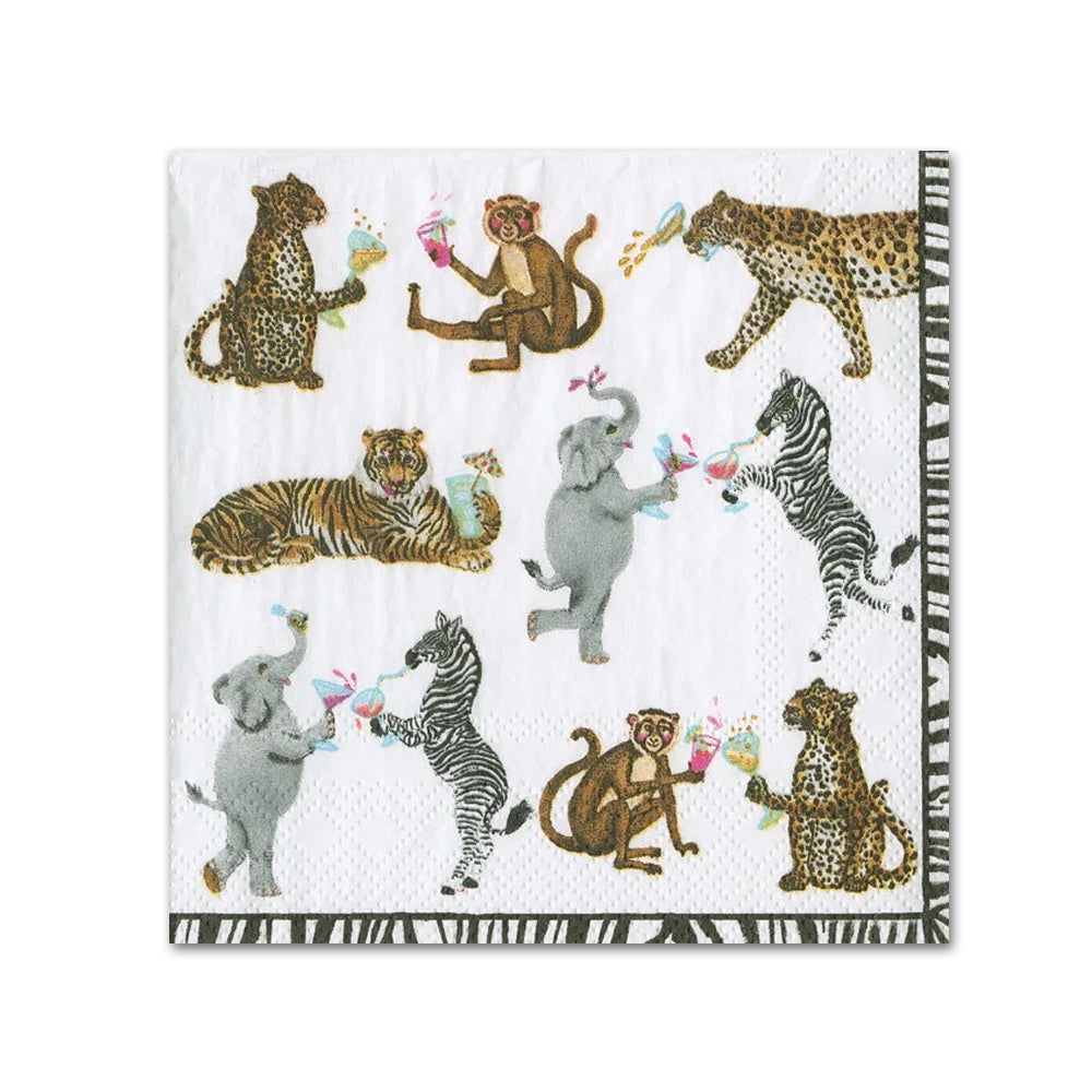 Cocktails Gone Wild Paper Cocktail Napkins