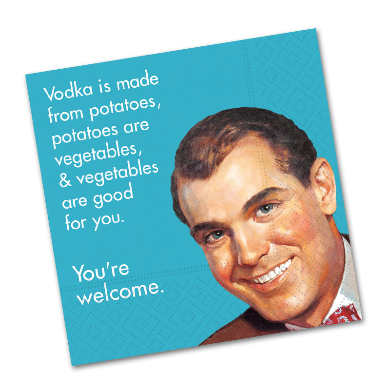 Made from Potatoes, Funny Cocktail Napkins