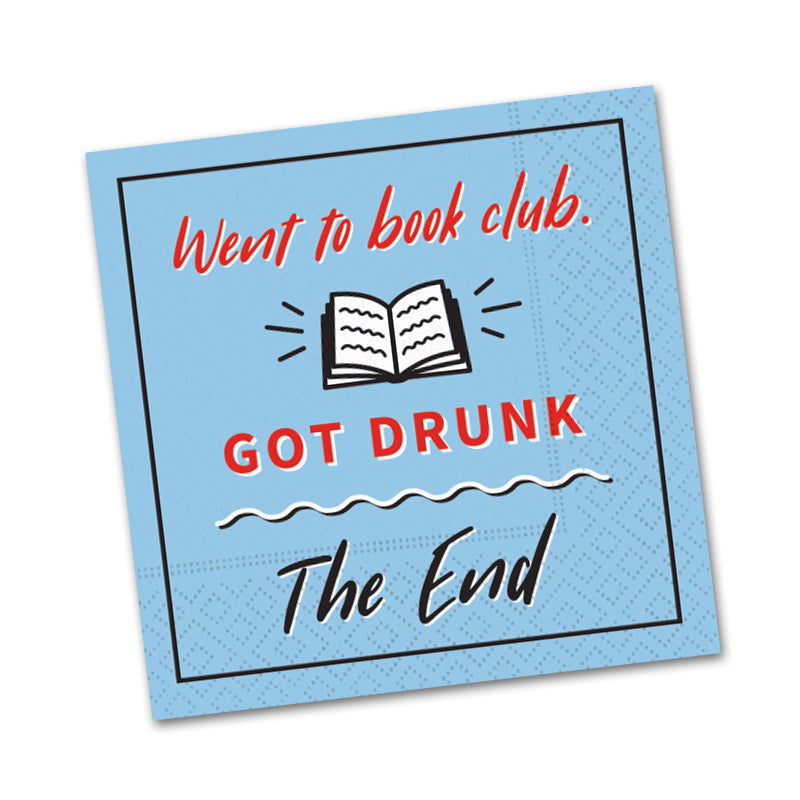 Went to Book Club, Funny Cocktail Napkins