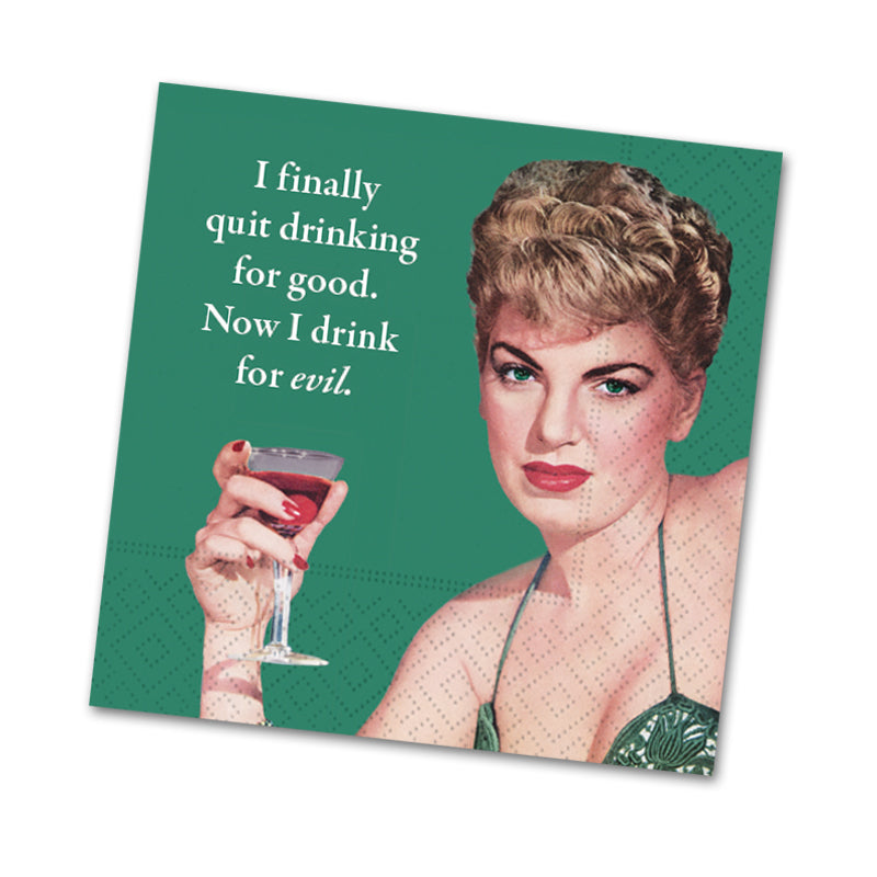 Drink for Evil, Funny Cocktail Napkins