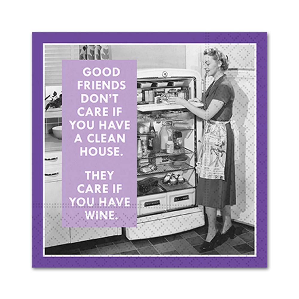 If You Have Wine Funny Cocktail Napkins