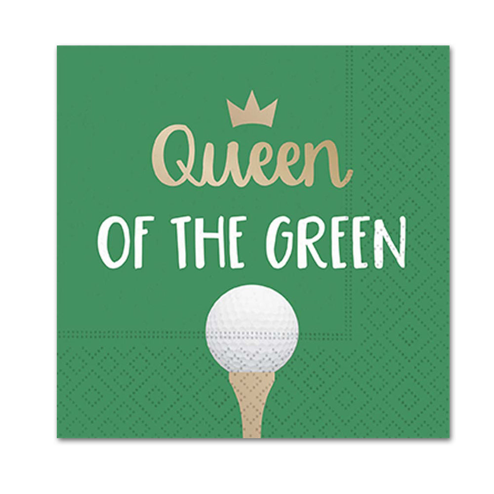 Queen Of The Green Funny Cocktail Napkins