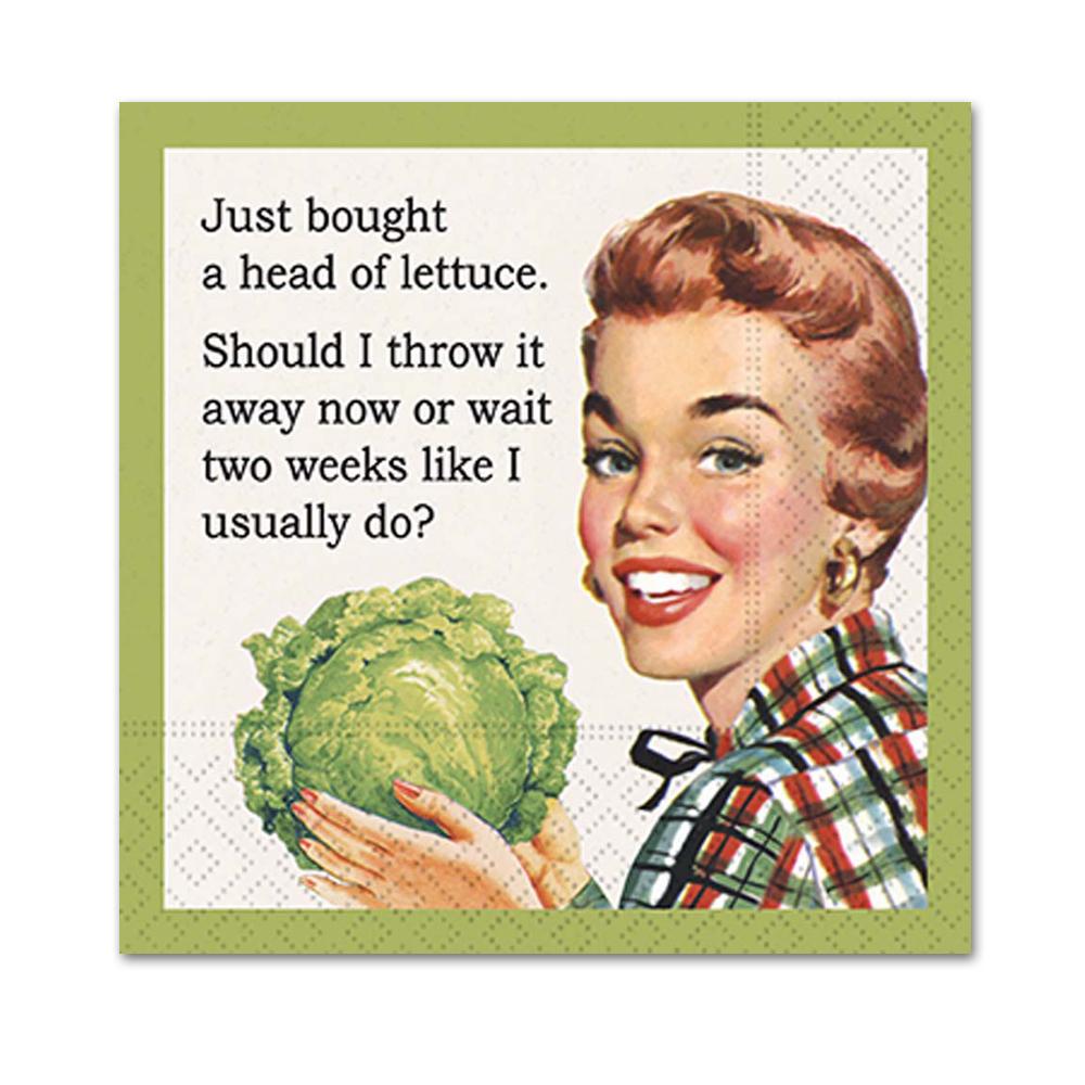 Just Bought Lettuce Funny Cocktail Napkins