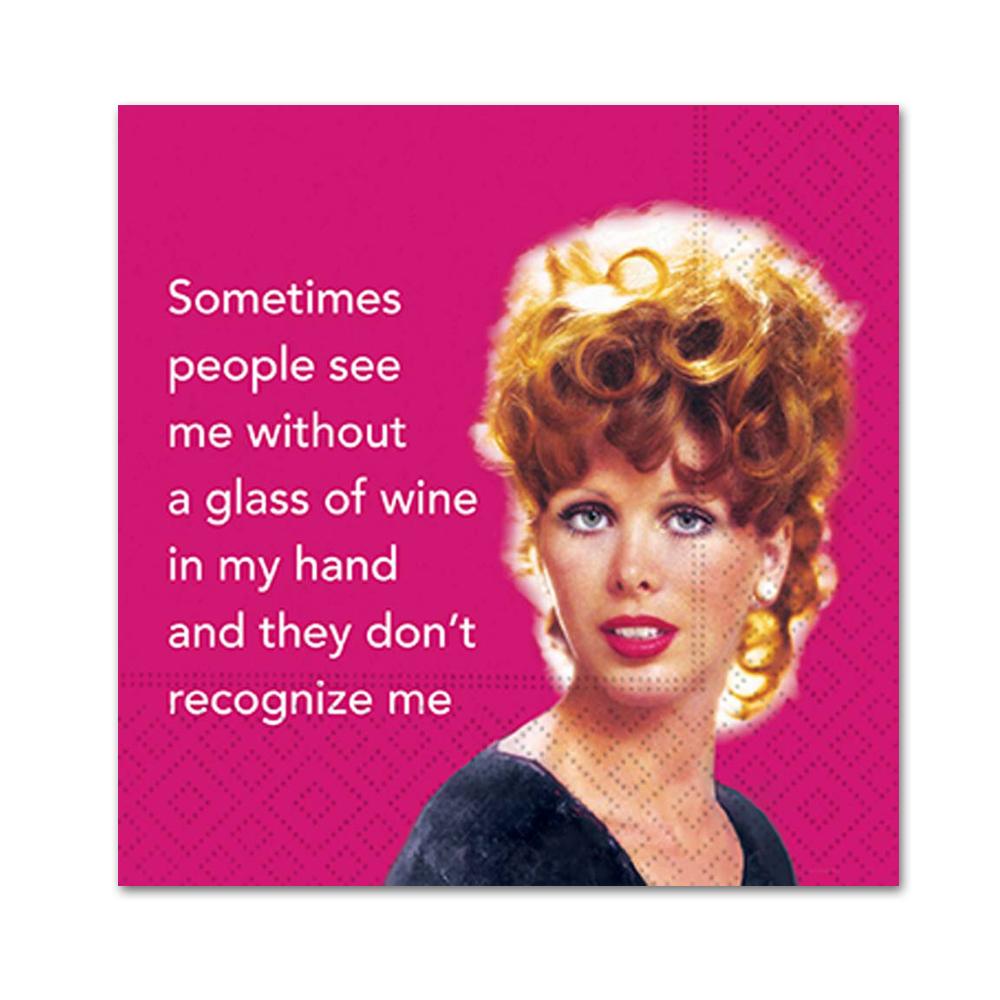 Don't Recognize Me Funny Cocktail Napkins