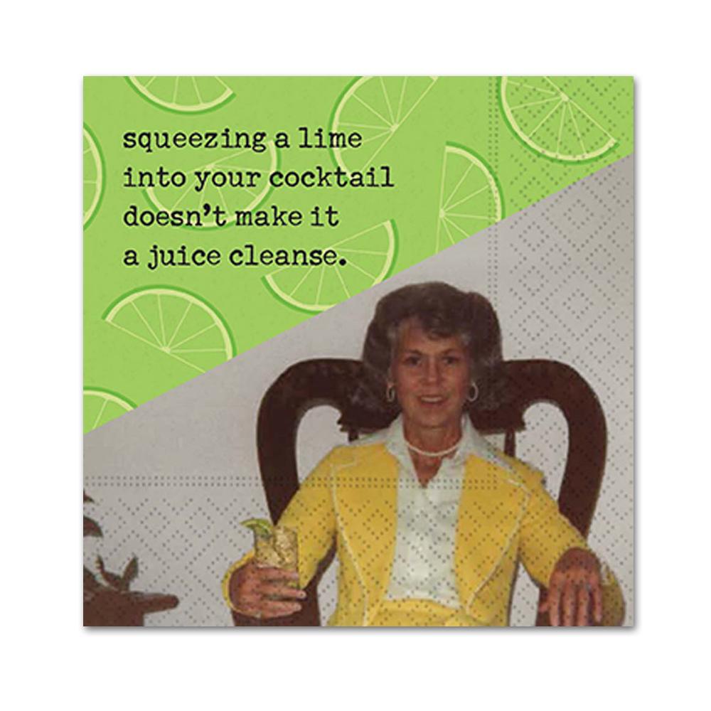 A Juice Cleanse Funny Cocktail Napkins