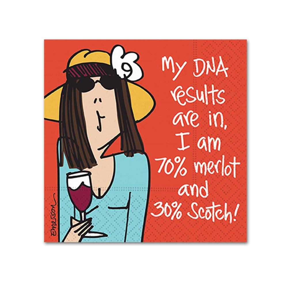 My DNA Results Are In Funny Cocktail Napkins