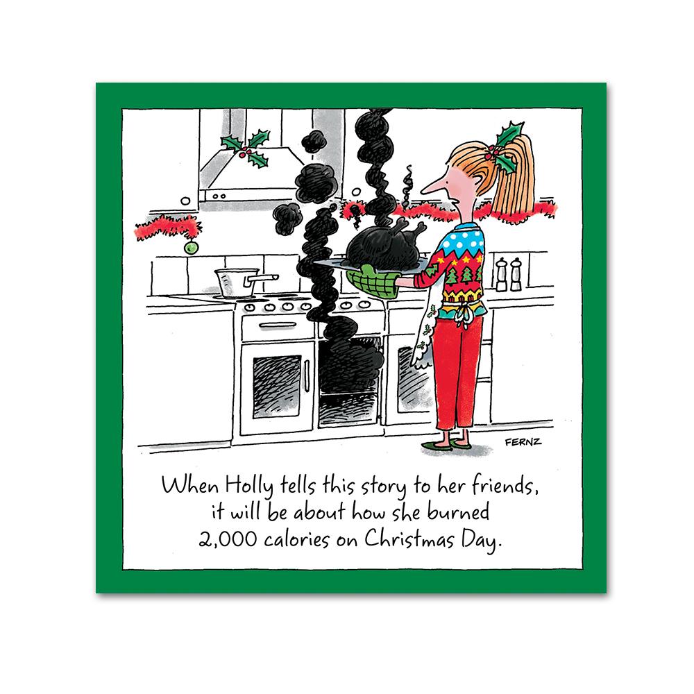 Burned Calories This Christmas Funny Cocktail Napkins