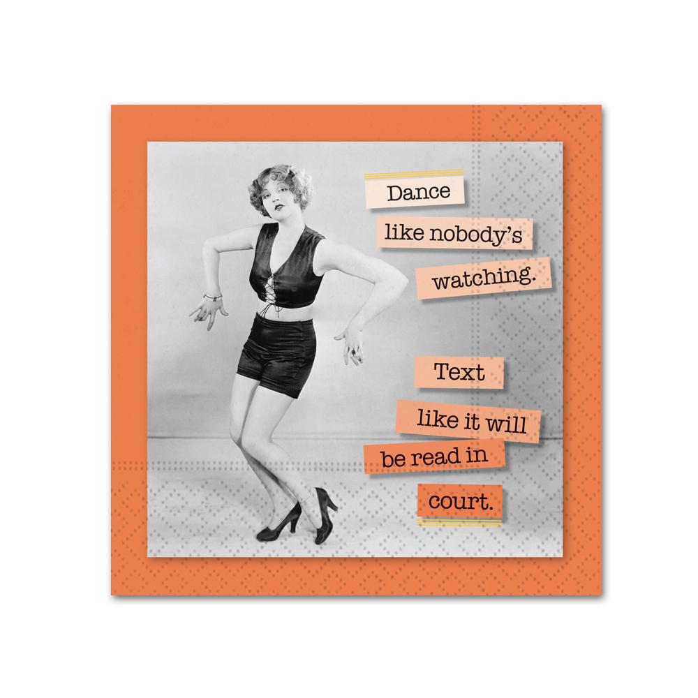 Will Be Read In Court Funny Cocktail Napkins