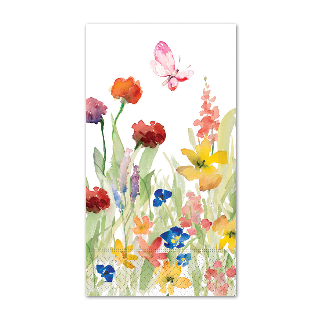 Wildflowers Meadow Paper Guest Towels - Buffet Napkins