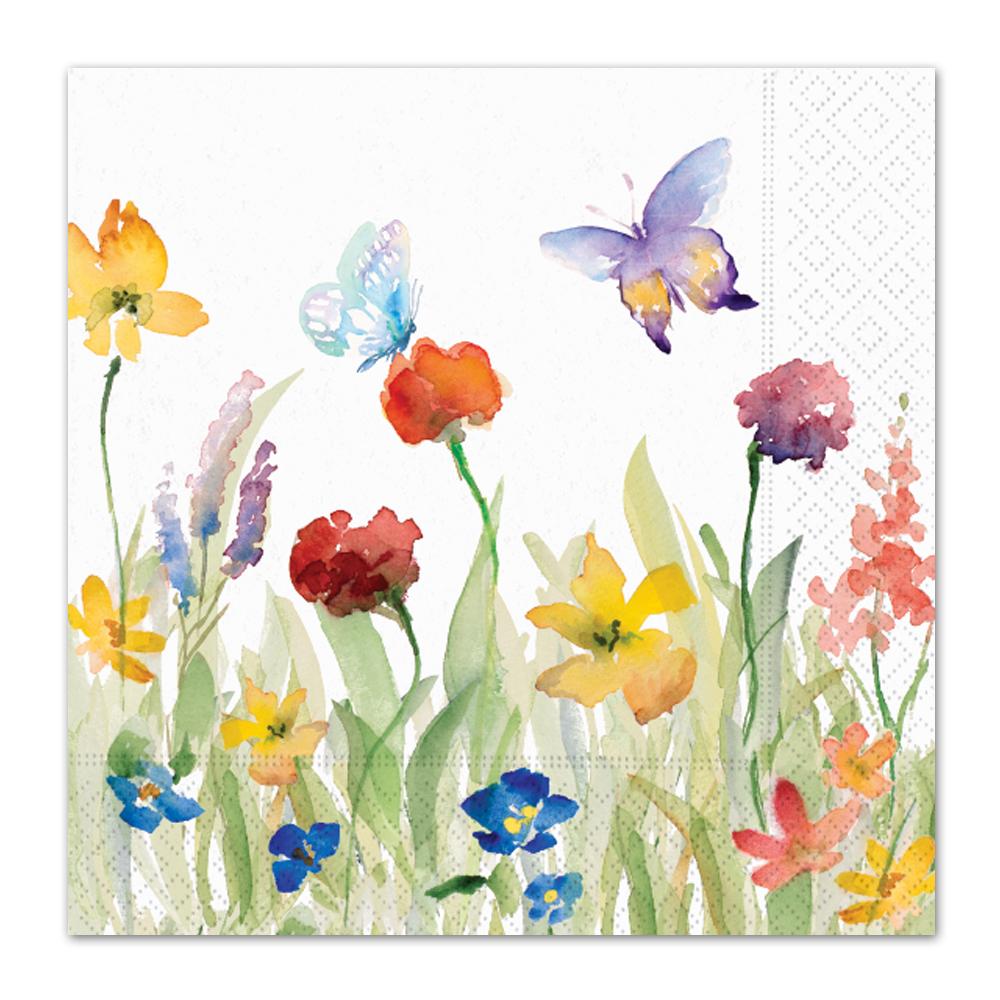 Wildflowers Meadow Paper Luncheon Napkins