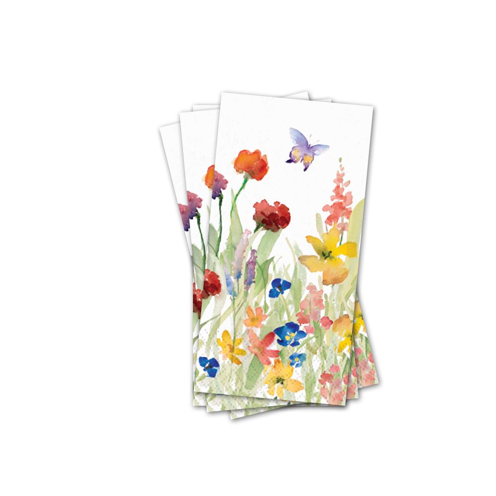 Wildflowers Meadow Paper Pocket Hankies