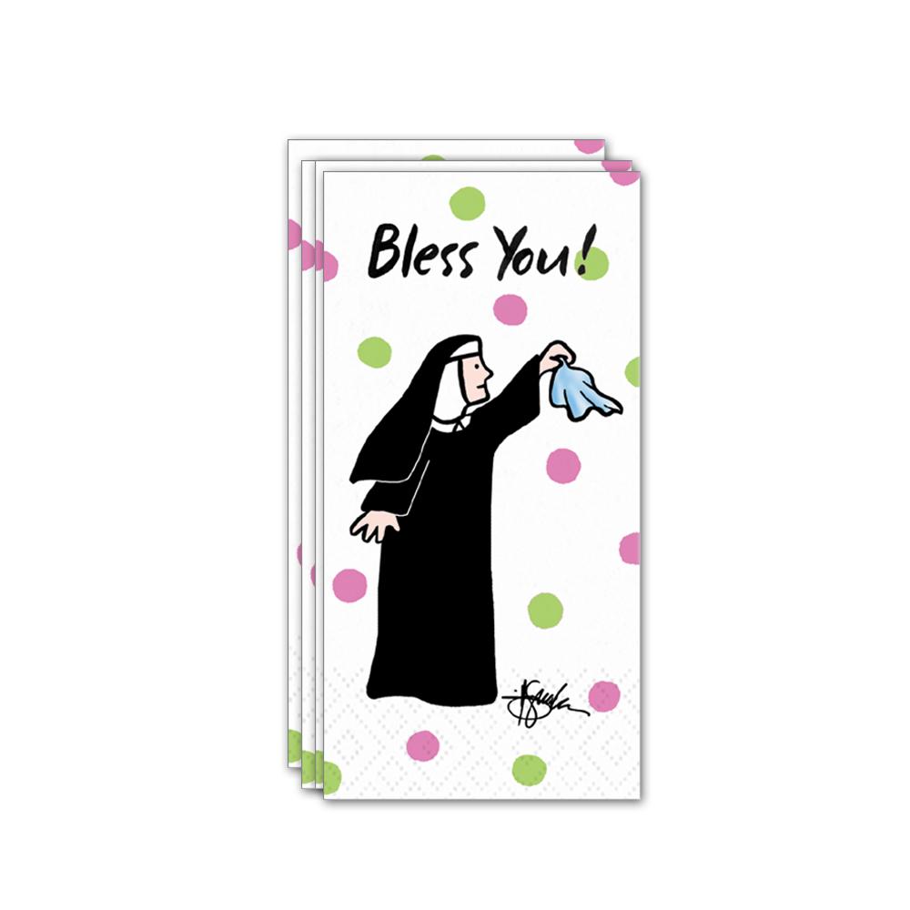 Bless You Nun Paper Pocket Hankies