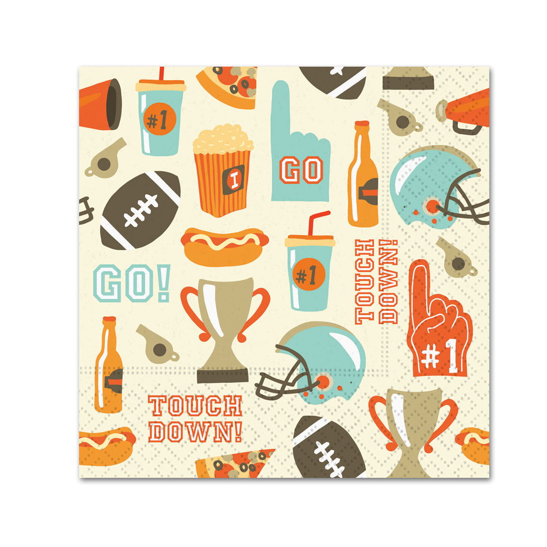 Game Day Football Beverage Napkins