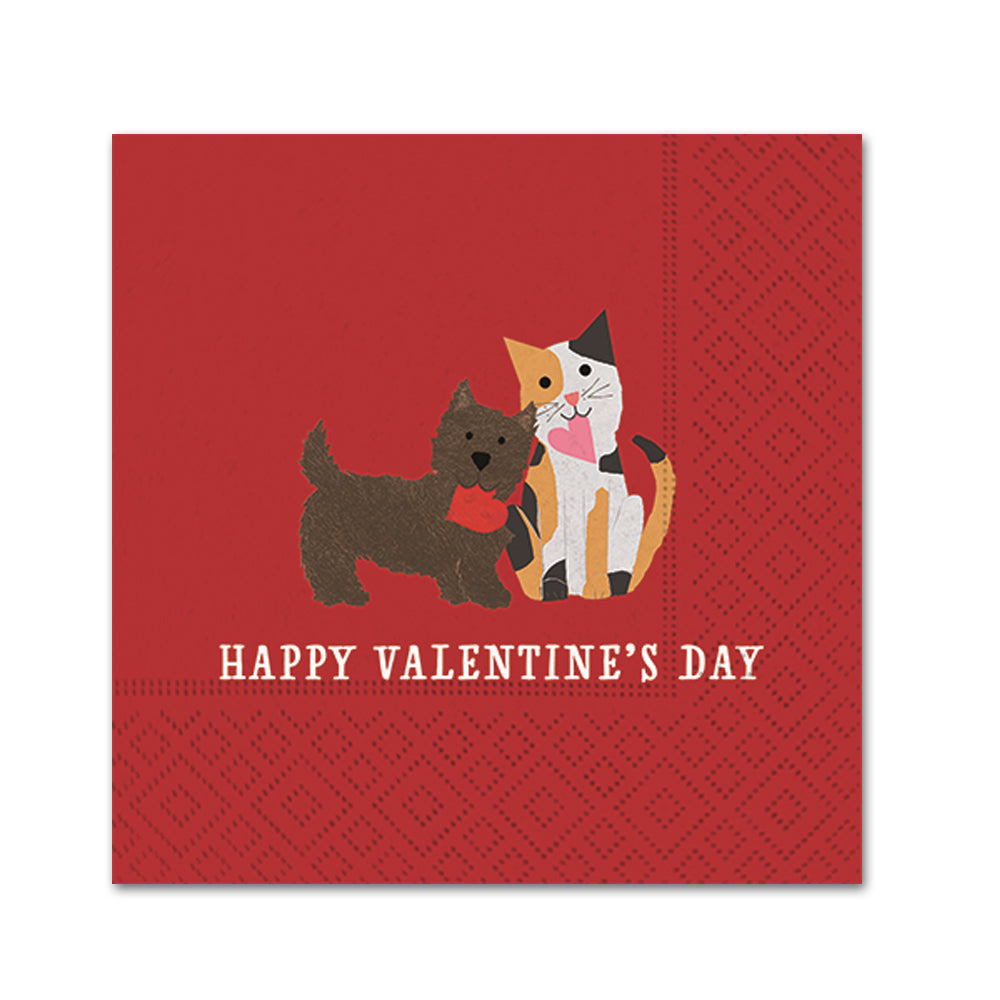 Valentine Pals Paper Beverage Napkins