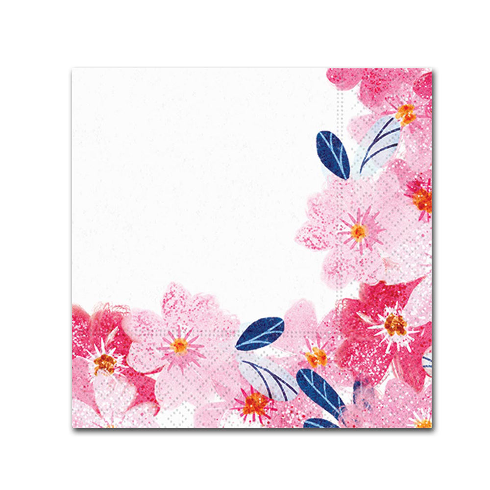 Cherry Blossoms Paper Beverage Napkins