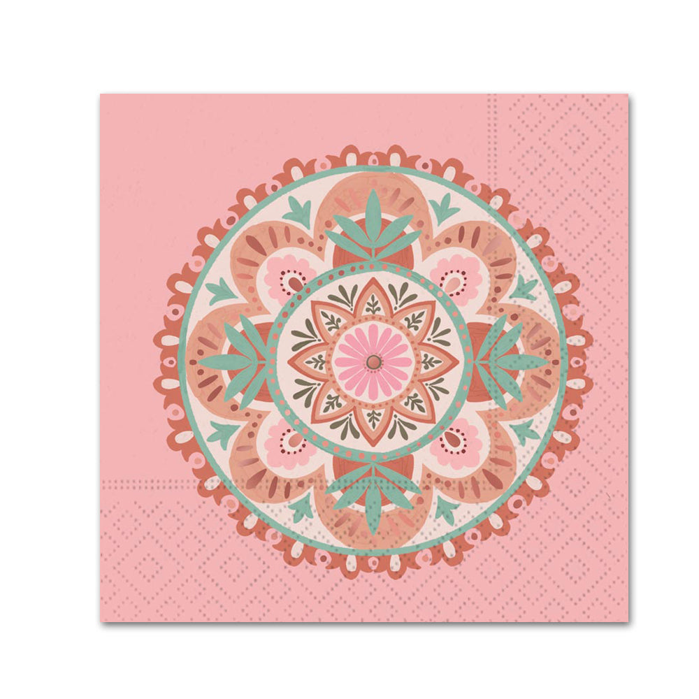 Bohemian Blossom Paper Beverage Napkins