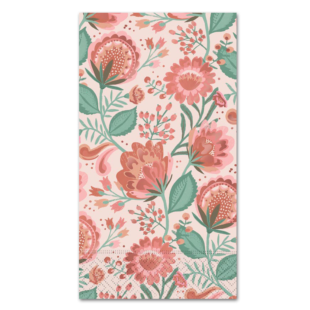 Bohemian Blossom Paper Guest Towels - Buffet Napkins