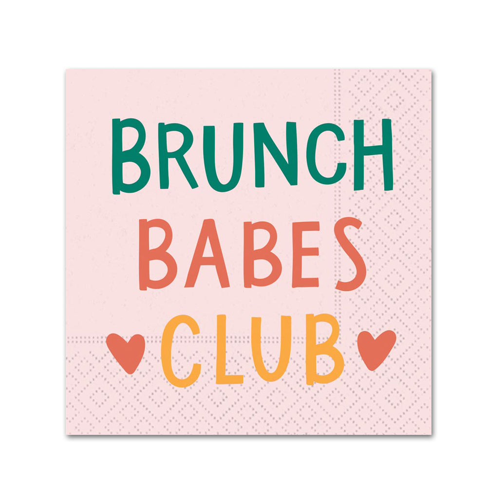 Brunch Babes Club Paper Beverage Napkins