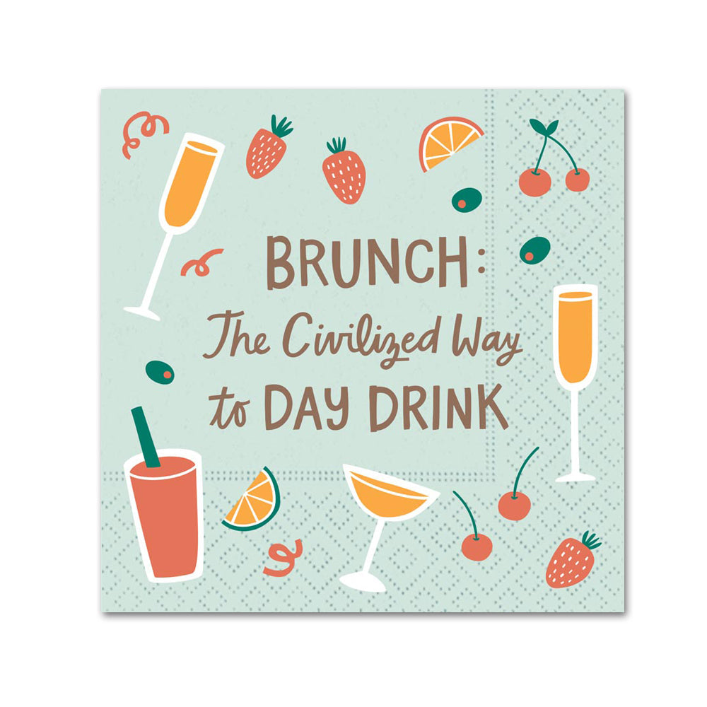 The Civilized Way To Day Drink Paper Beverage Napkins