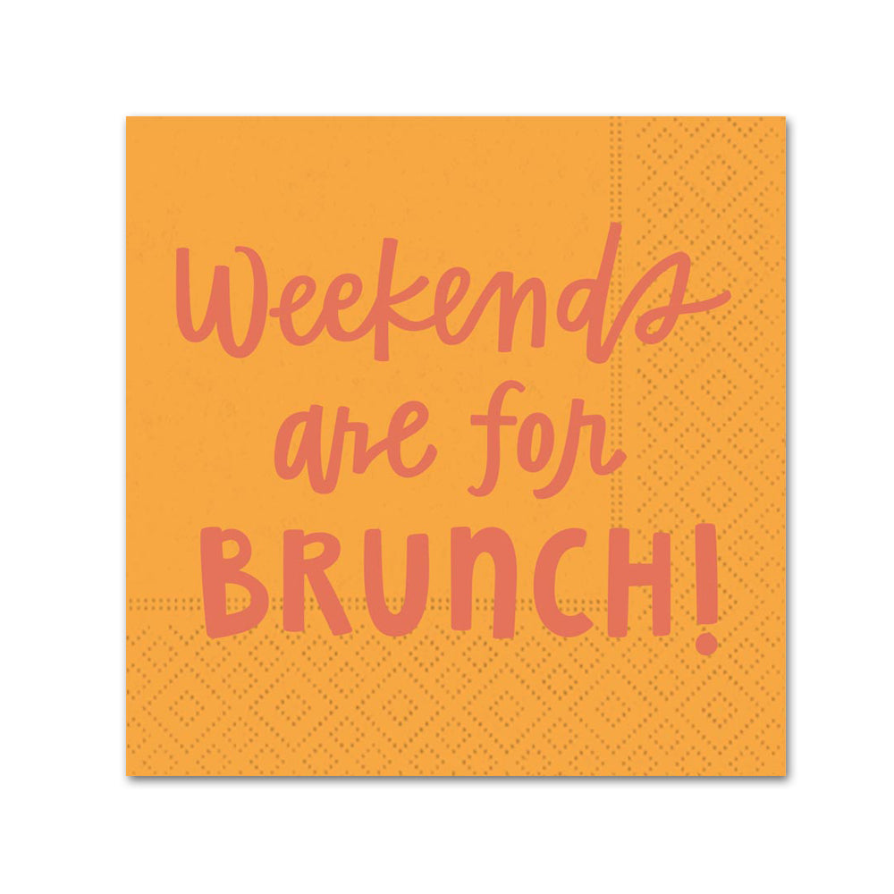 Weekends Are For Brunch Paper Beverage Napkins