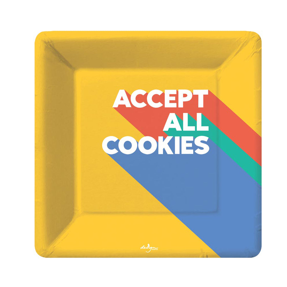 Accept All Cookies Party Plates 8/Pkg