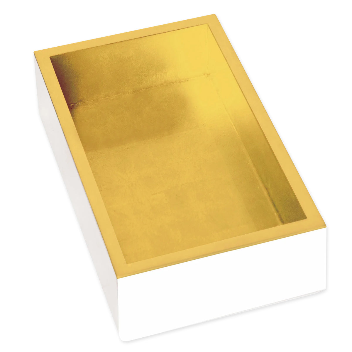 Guest Towel Holder White & Gold Lacquer