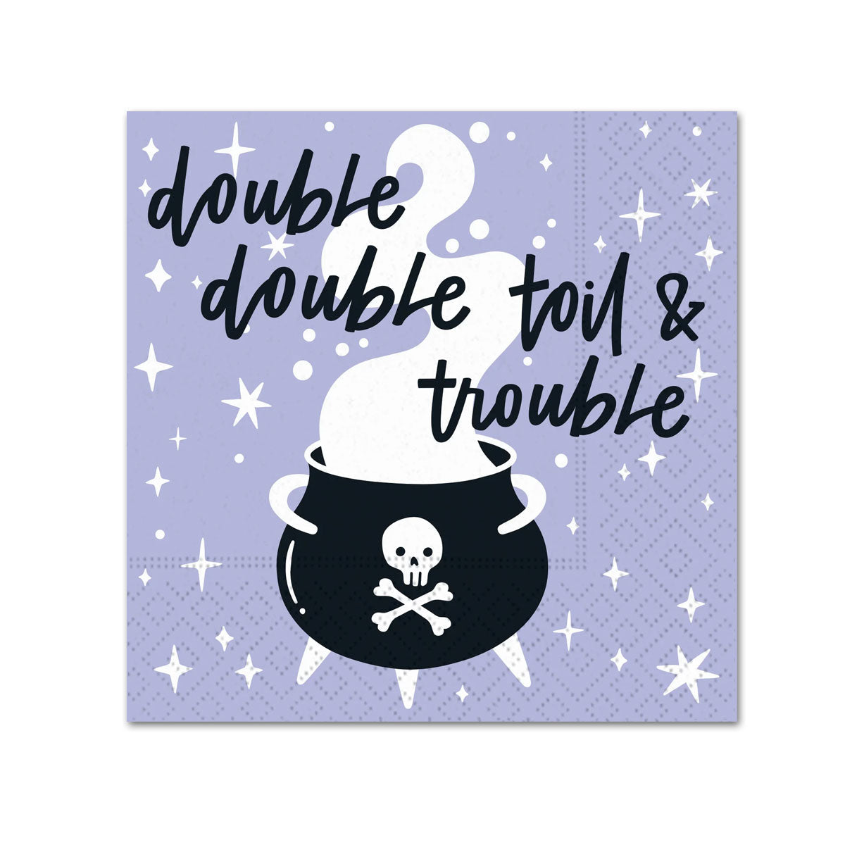 Double Toil & Trouble Halloween Beverage Napkins