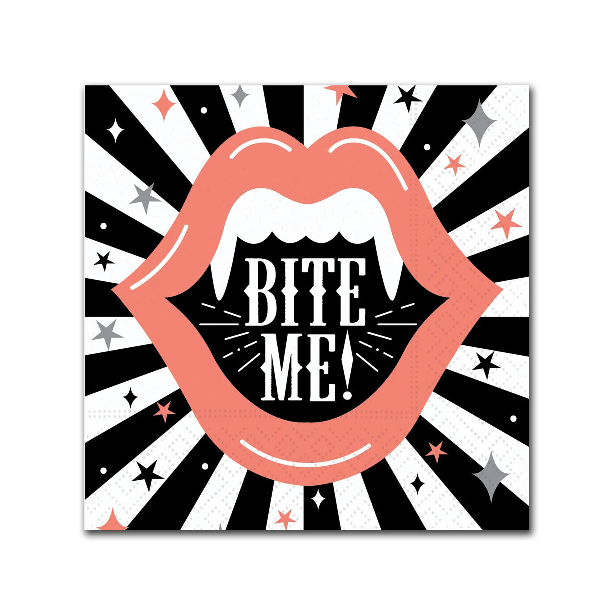 Bite Me Halloween Party Beverage Napkins