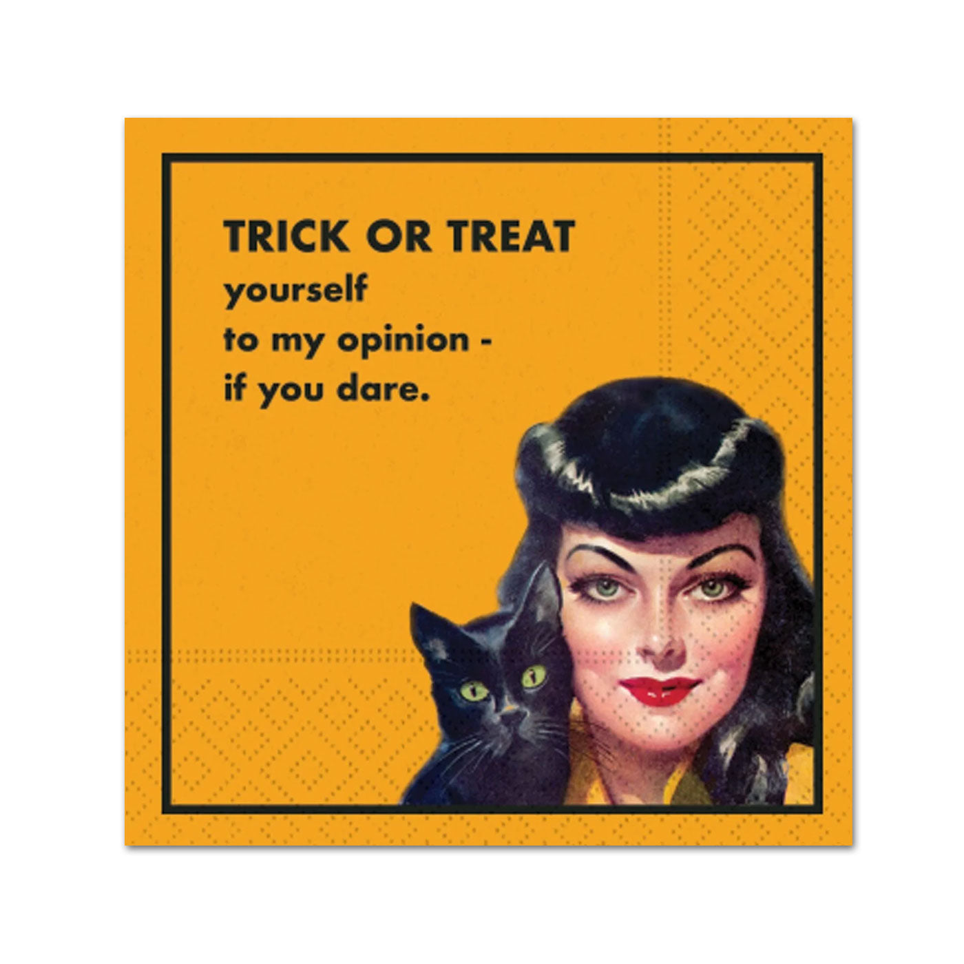 Treat Yourserlf Halloween Party Beverage Napkins