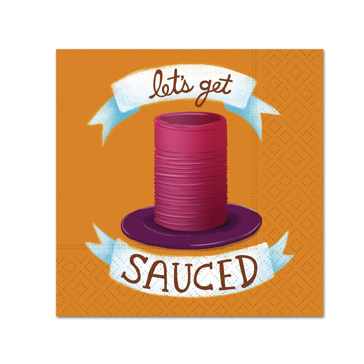 Let's Get Sauced Paper Beverage Napkins