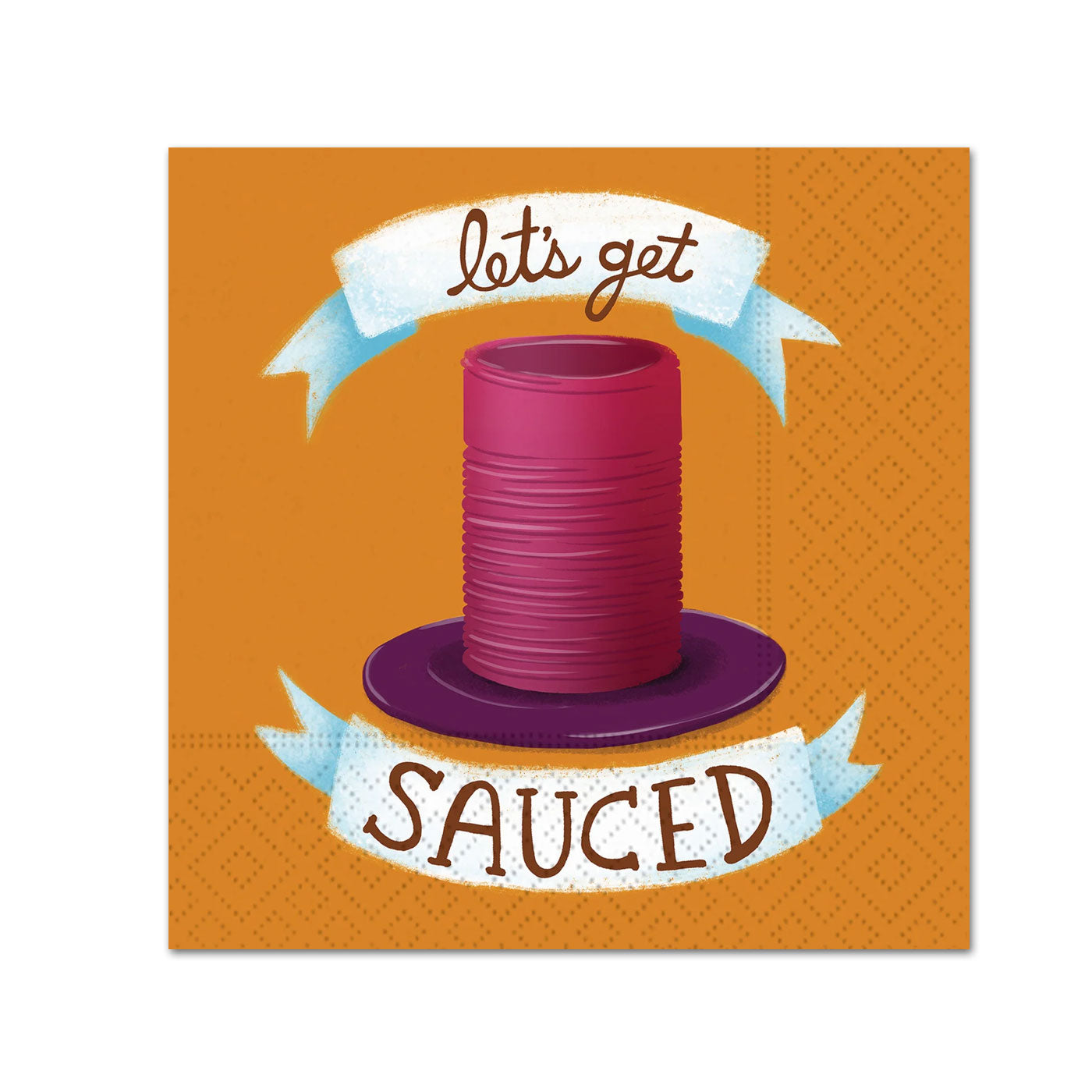 Let's Get Sauced Paper Beverage Napkins