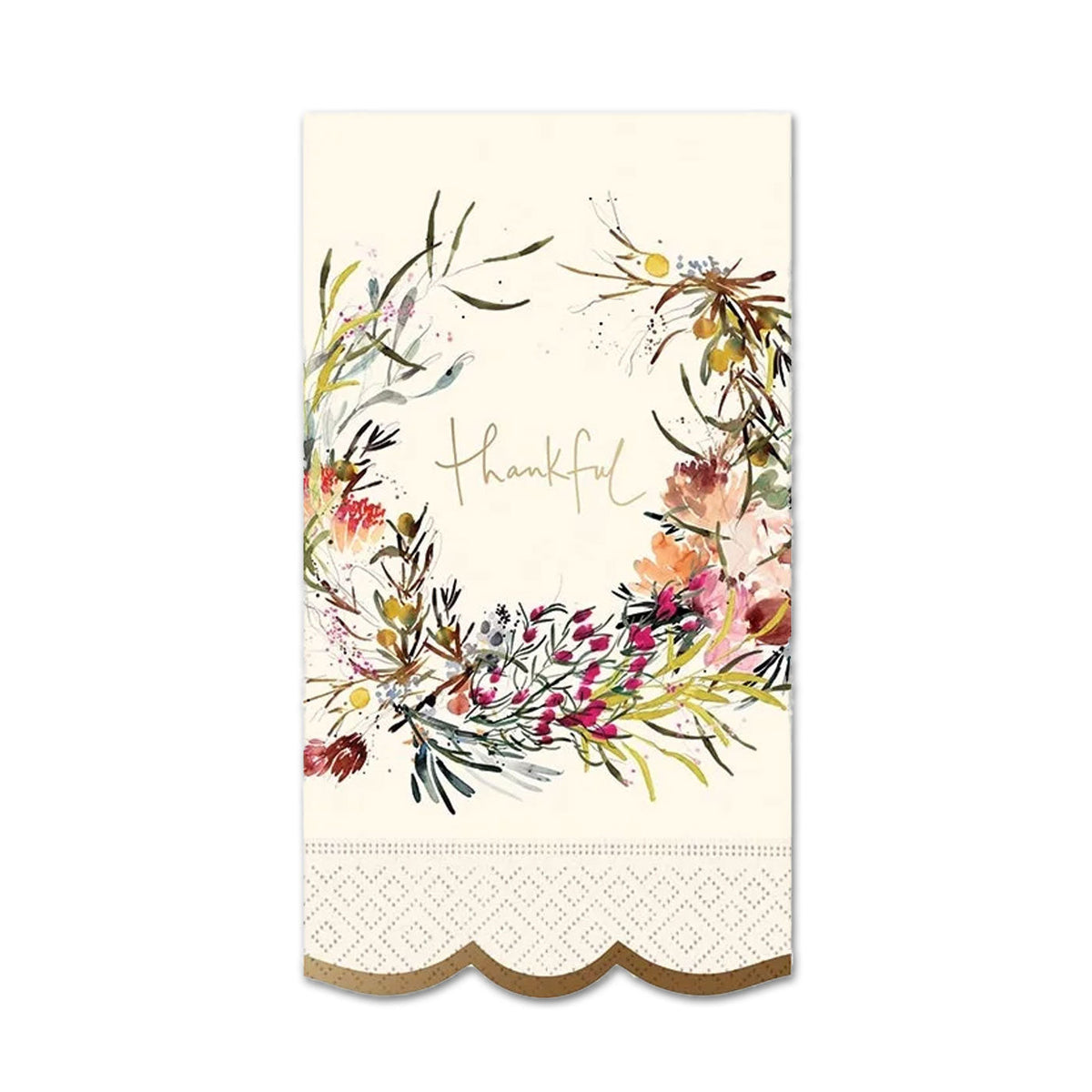 Thankful Splendor Foil Accented Paper Guest Towels