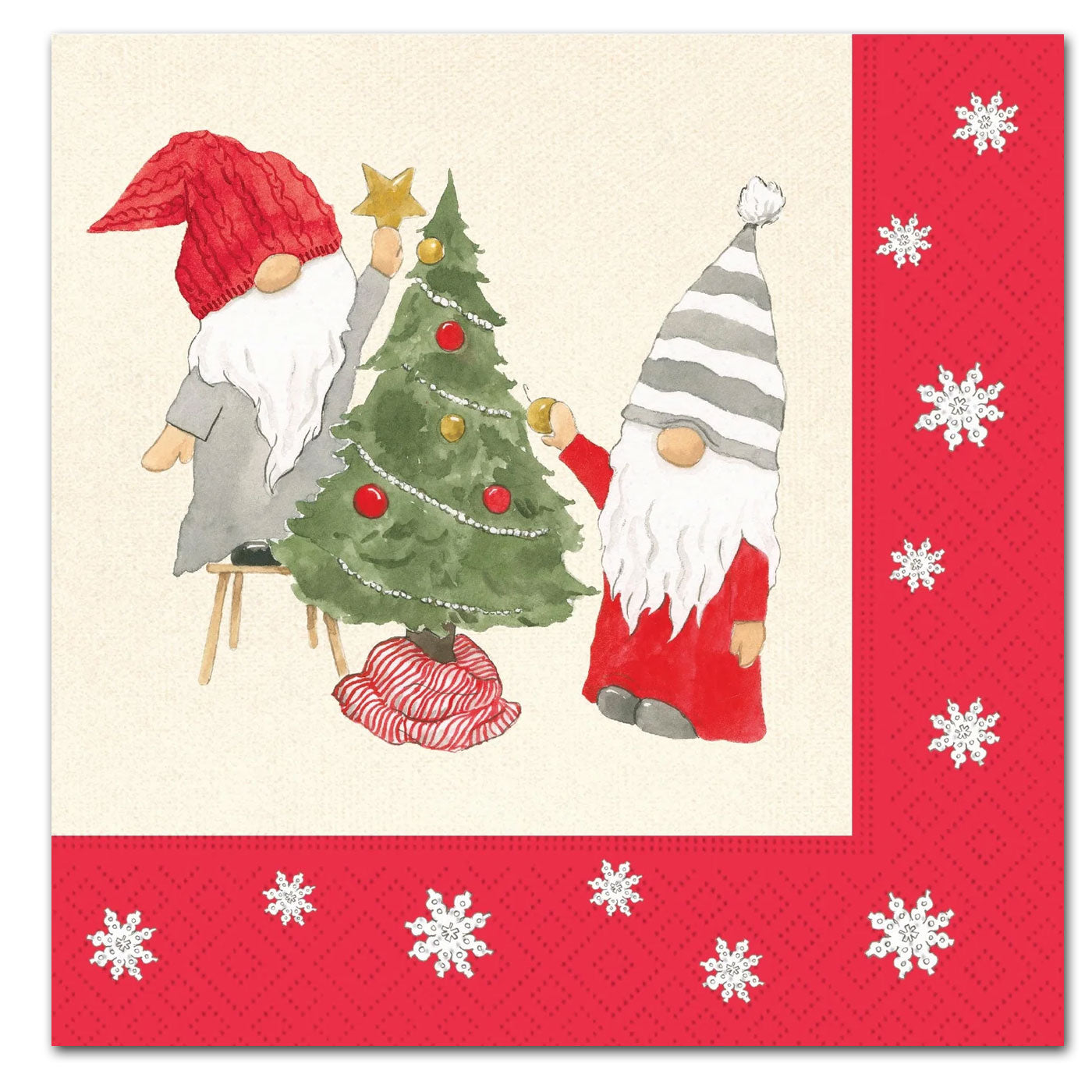 Winter Gnomes Paper Luncheon Napkins