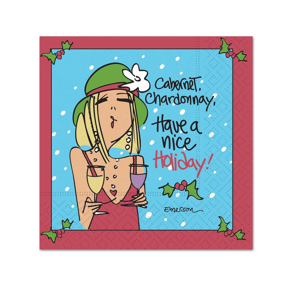 Nice Holiday Funny Cocktail Napkins